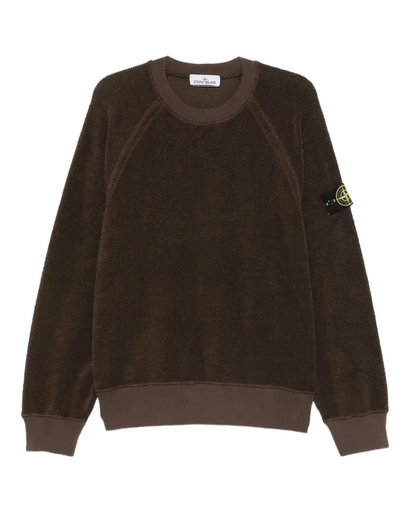 Stone Island Sweatshirt mit Kompass-Patch - Braun Braun