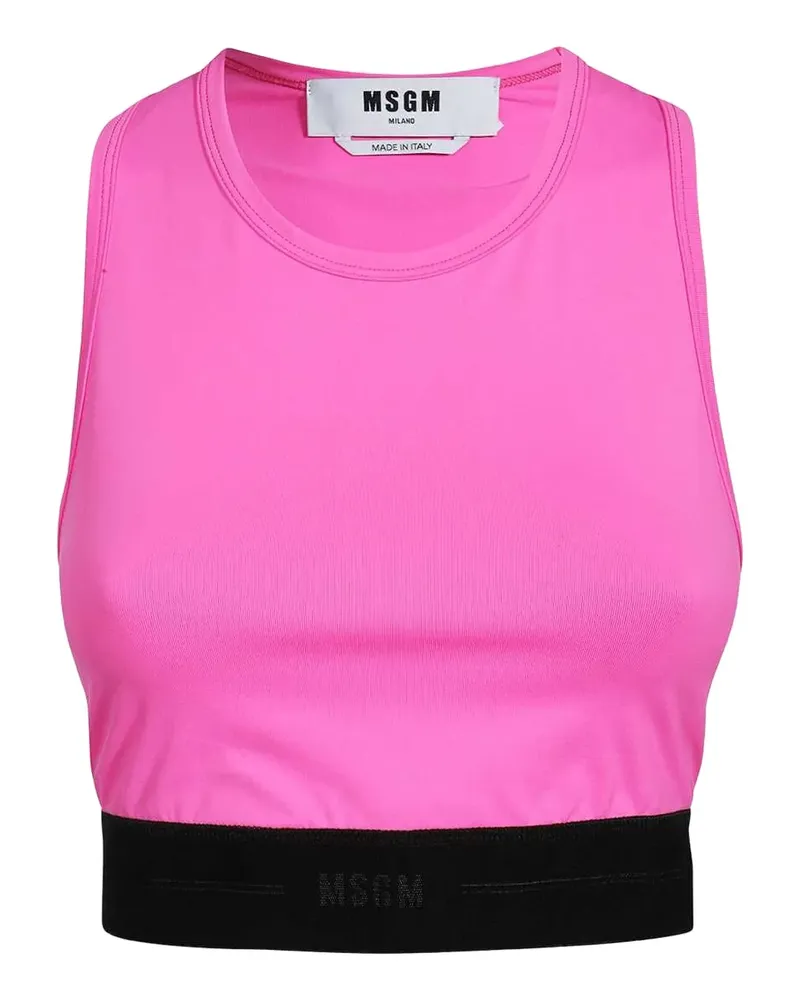 MSGM Tanktop mit elastischem Bund - Rosa Rosa