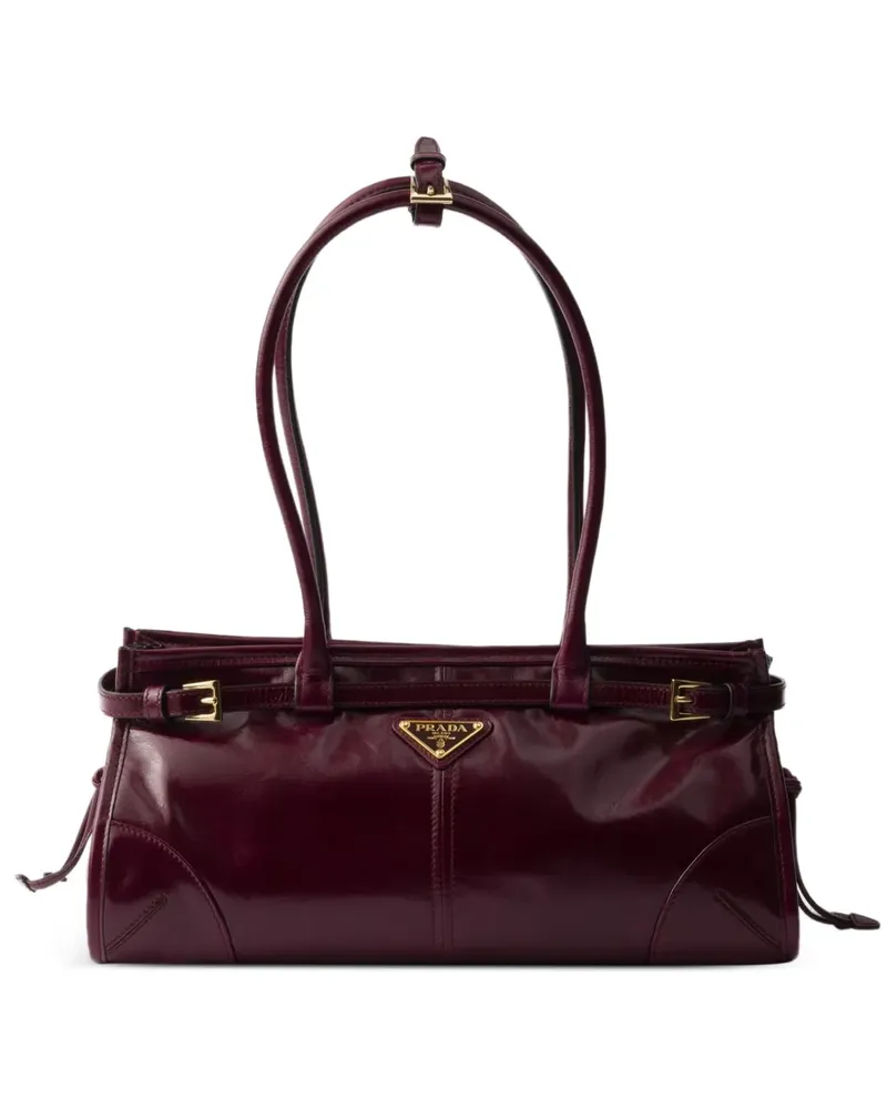 Prada Mittelgroße Bonnie Tote Bag - Rot Rot