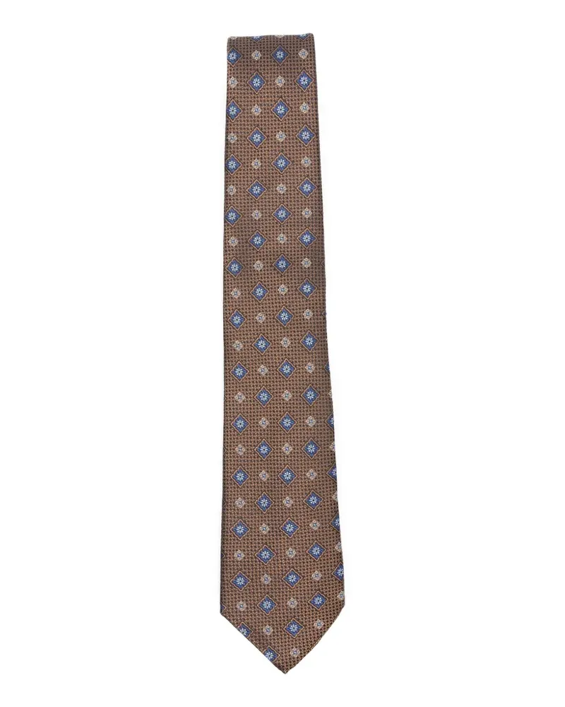 Canali geometric-pattern tie - Braun Braun