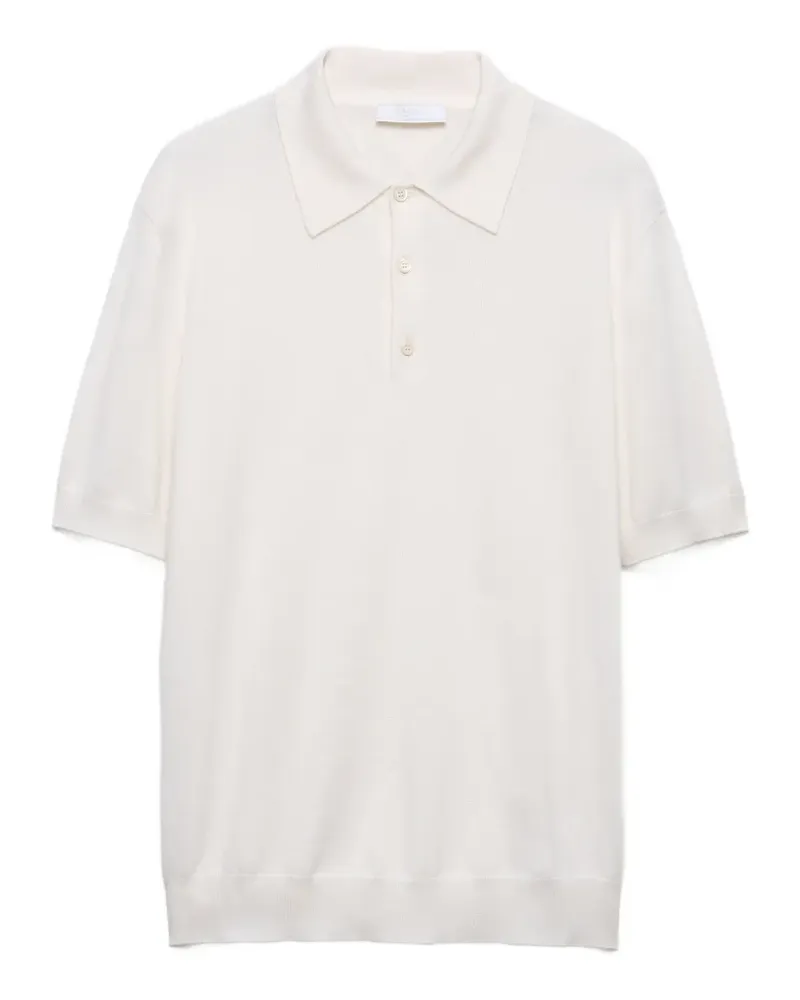 Prada cashmere and silk polo shirt - Nude Nude