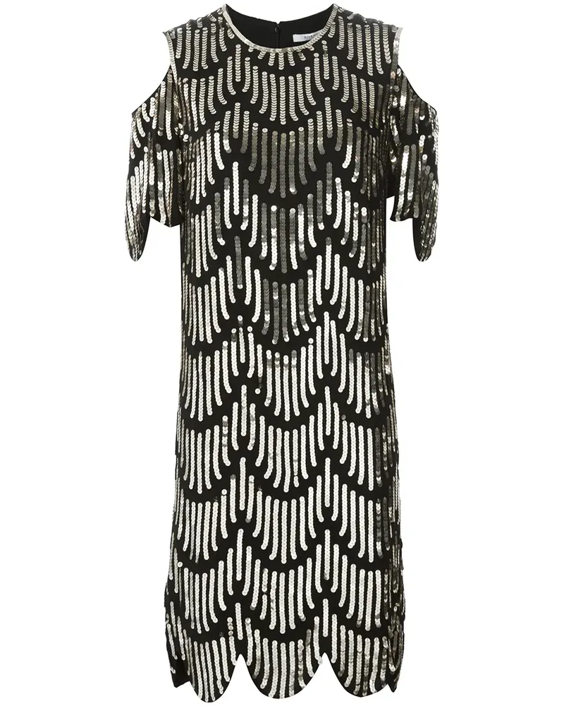 Givenchy Seidencocktailkleid mit Pailletten - Schwarz Schwarz