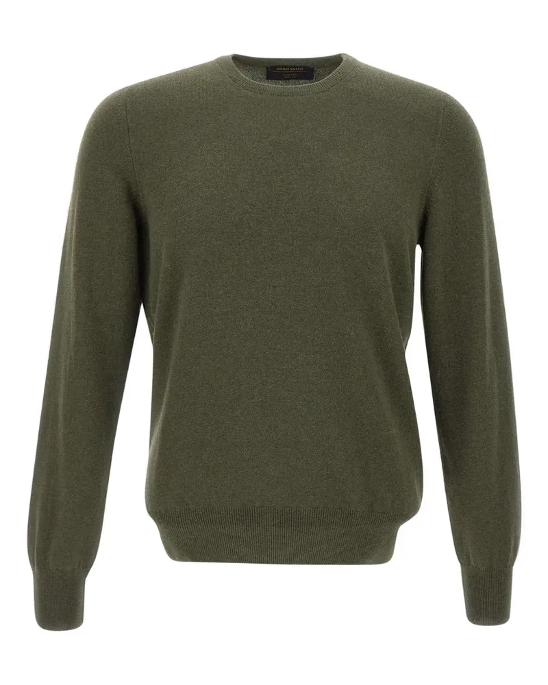 Gran Sasso Gerippter Pullover mit rundem Ausschnitt - Grün Grün