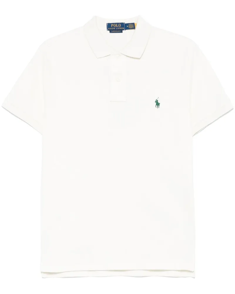 Ralph Lauren Poloshirt mit Polo Pony-Stickerei - Weiß Weiß