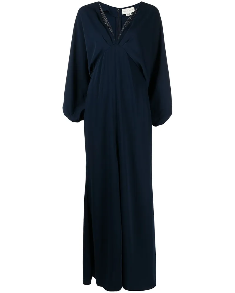 Sachin & Babi Kristallverziertes Abendkleid - Blau Blau