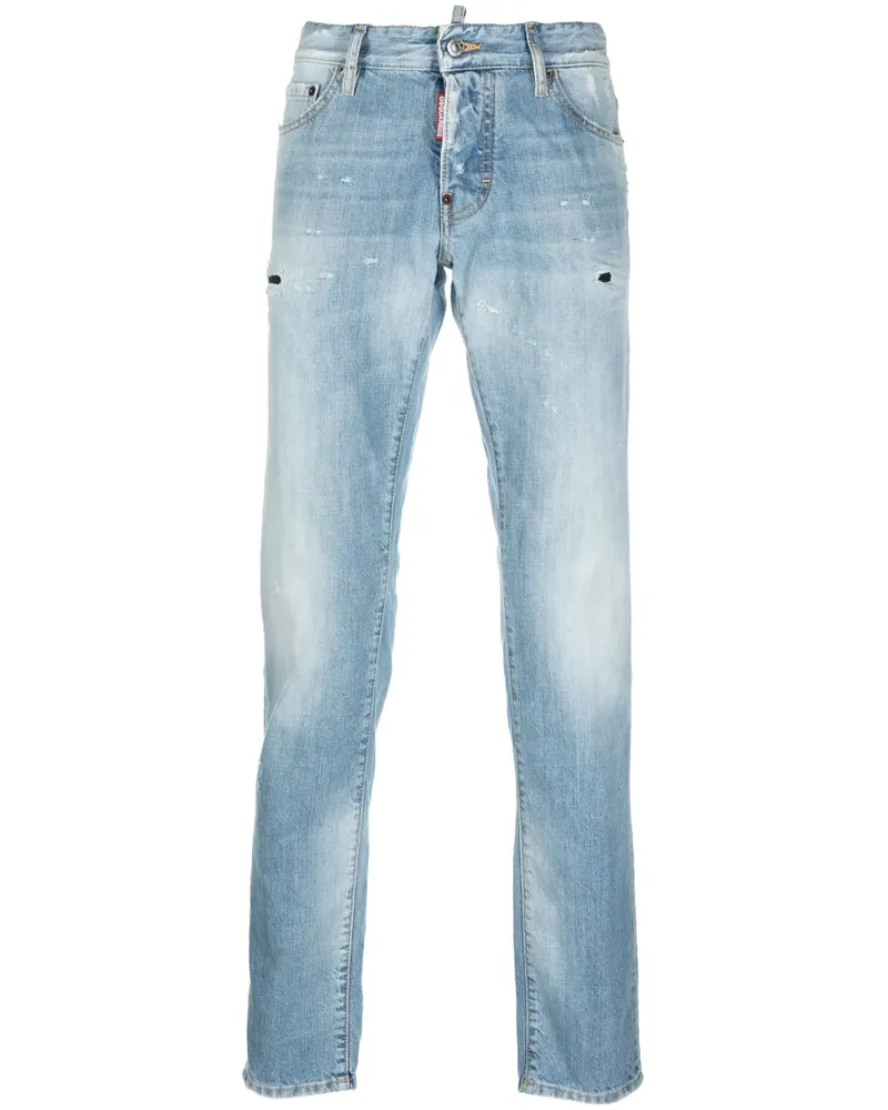 Dsquared2 Tief sitzende Slim-Fit-Jeans - Blau Blau