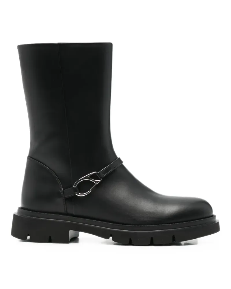 Herno Stiefel mit Schnallendetail - Schwarz Schwarz