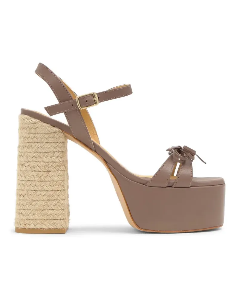 Castañer Florina Sandalen mit Schleifendetail - Braun Braun