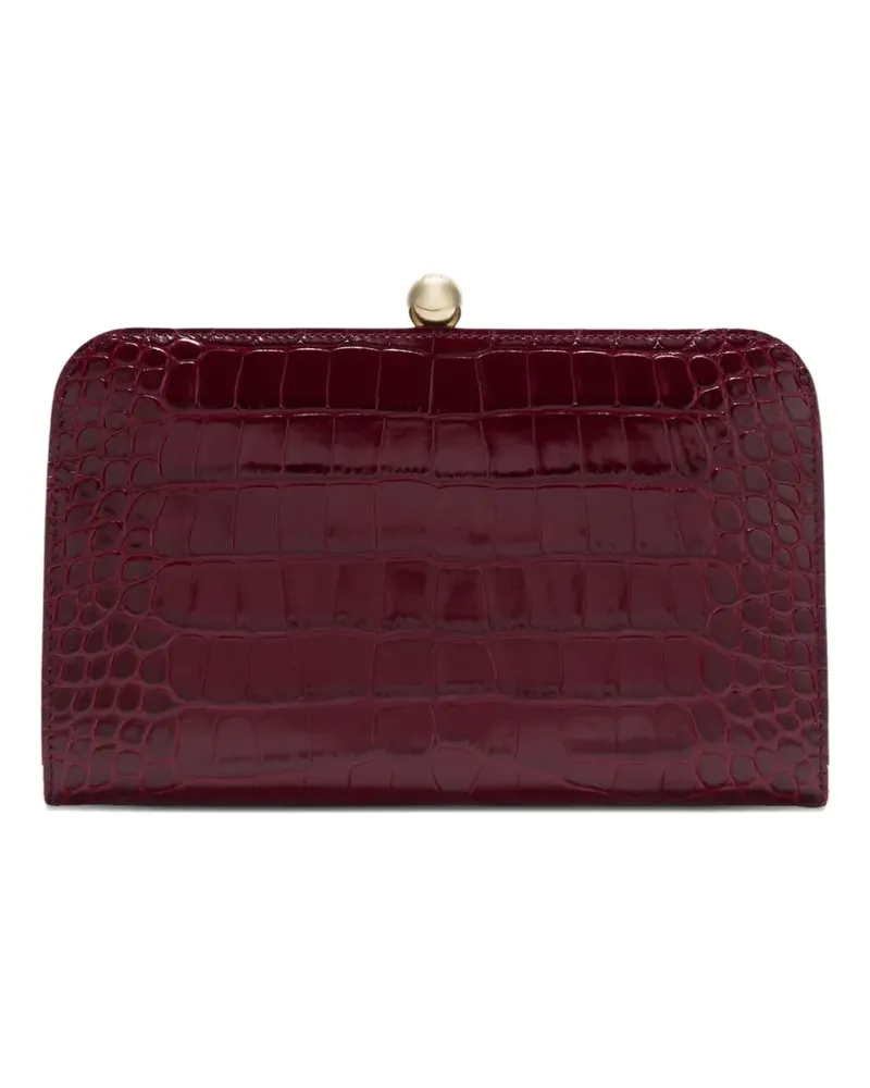 Furla Alba Clutch mit Kroko-Struktur - Rot Rot