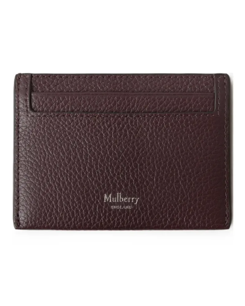 Mulberry grained leather card holder - Braun Braun
