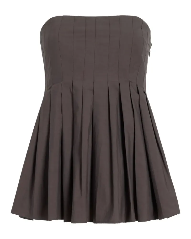 Proenza Schouler Avine Oberteil mit Falten - Braun Braun