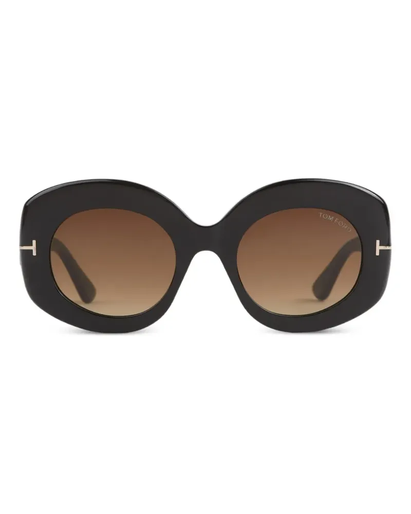 Tom Ford oval-frame sunglasses - Schwarz Schwarz