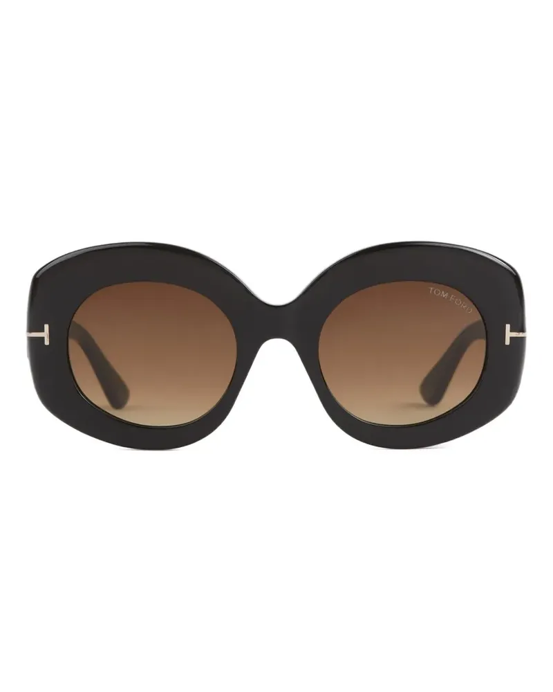 Tom Ford oval-frame sunglasses - Schwarz Schwarz
