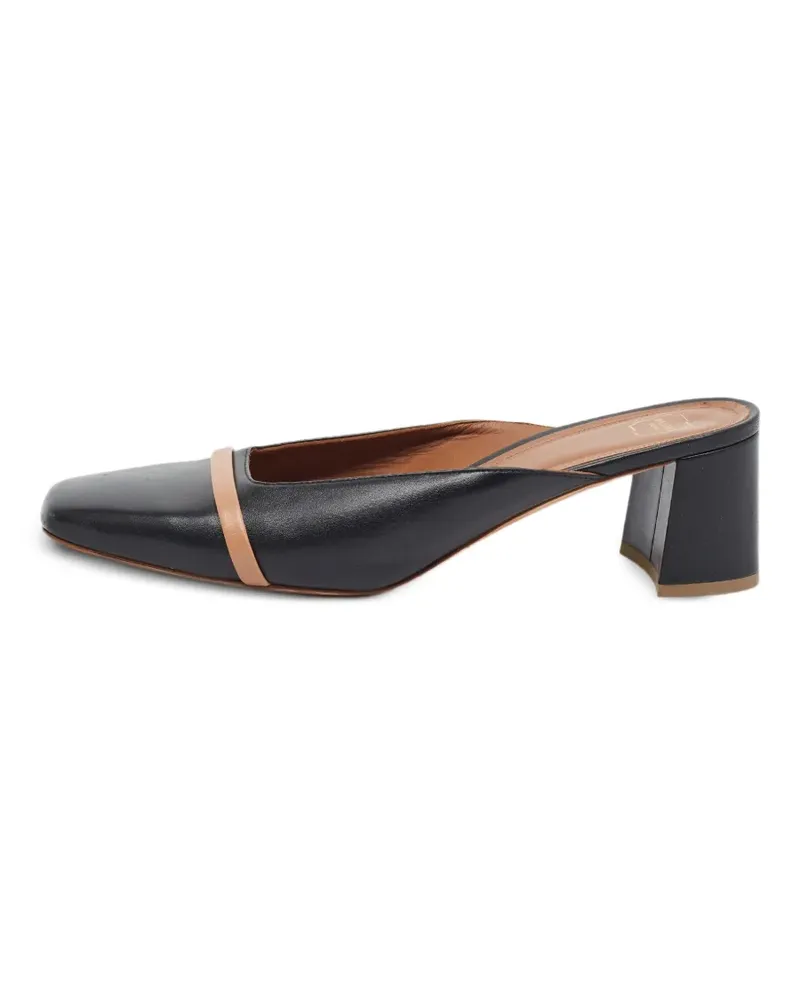 Malone Souliers squared-toe block-heeled mules - Schwarz Schwarz