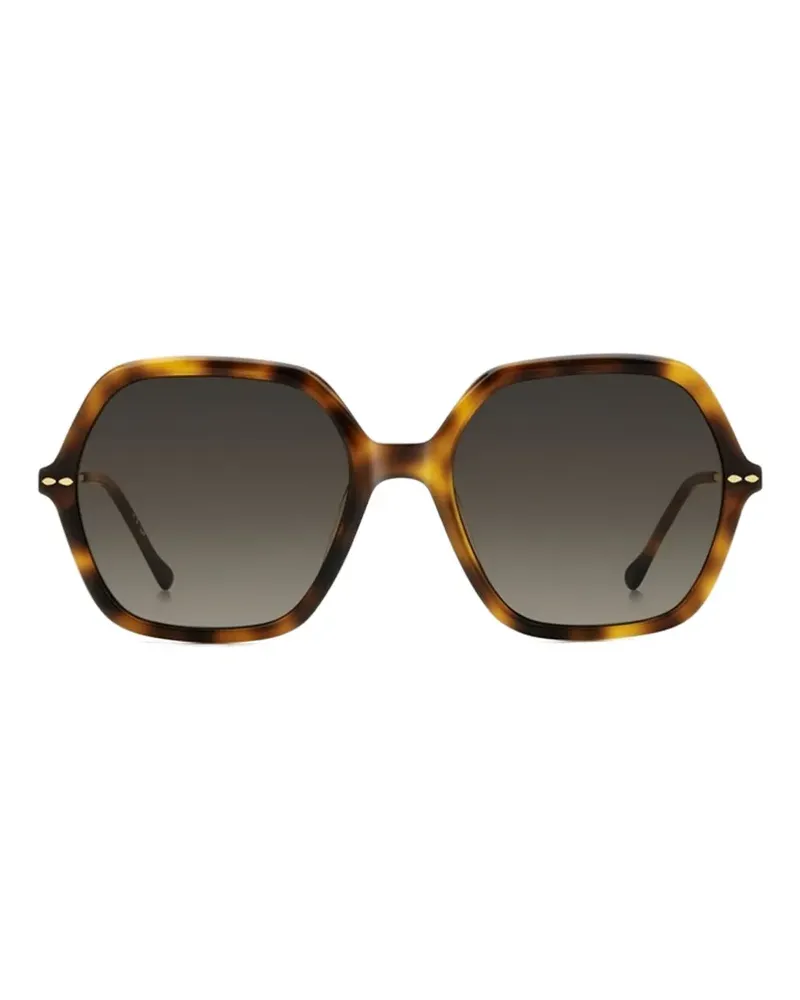 Isabel Marant geometric-frame sunglasses - Braun Braun
