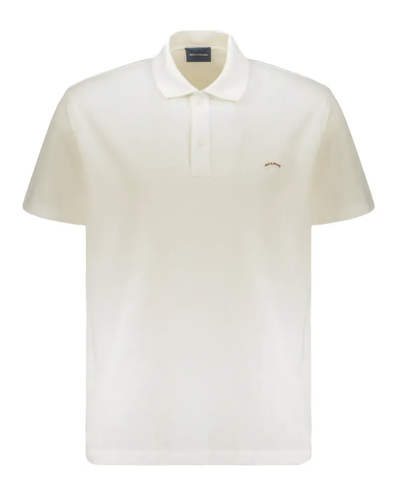 Paul & Shark logo-embroidered short-sleeve polo shirt - Nude Nude