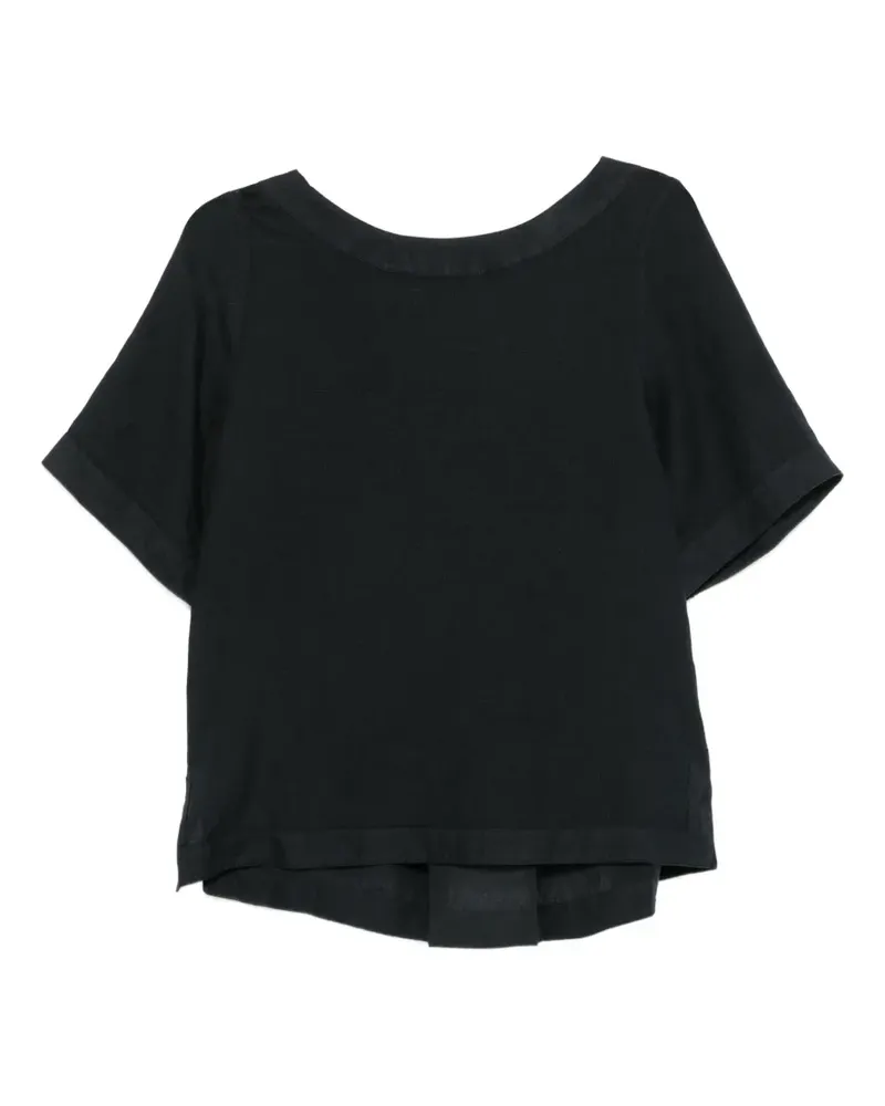 XACUS Fiamma short-sleeve top - Schwarz Schwarz