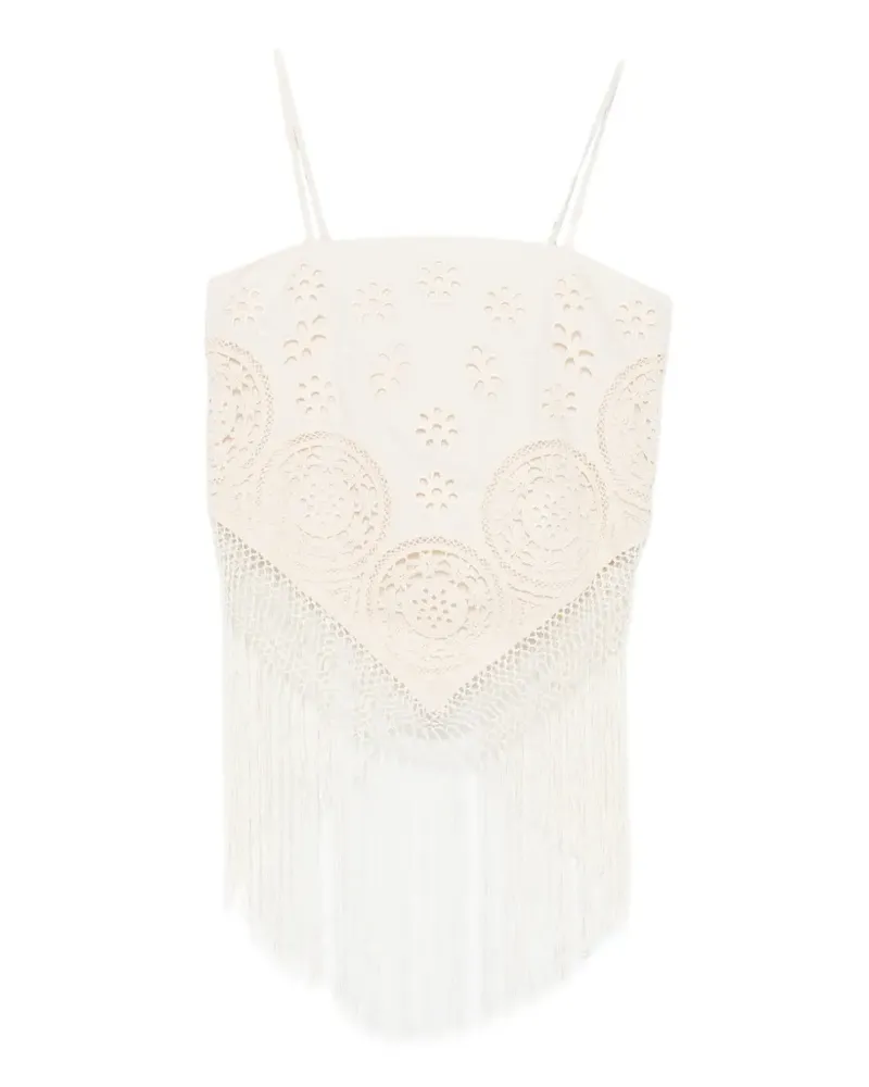 Sea Rafina fringed top - Nude Nude