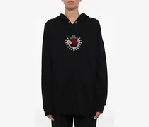 Sacred Apple Hoodie mit grafischem Detail - Schwarz