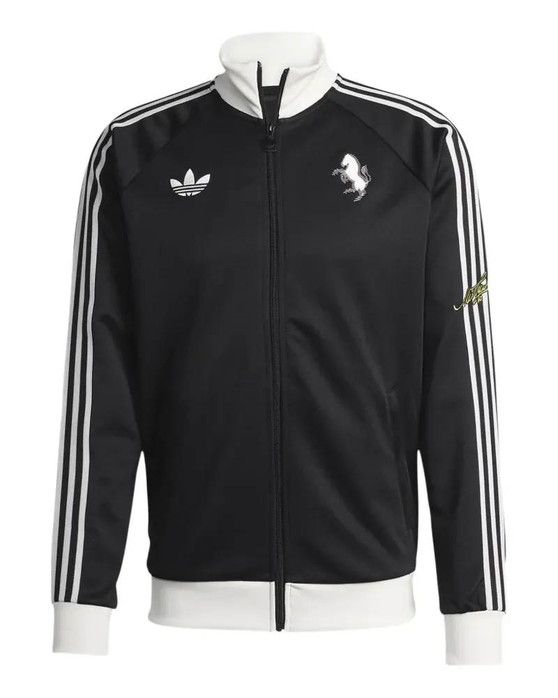 adidas x Juventus FC gestreifte Sportjacke - Schwarz Schwarz