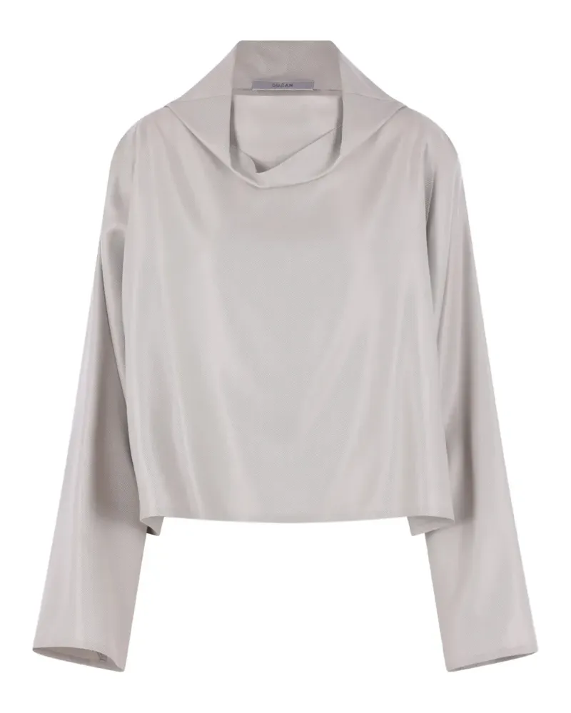 Dušan cowl-neck blouse - Grau Grau