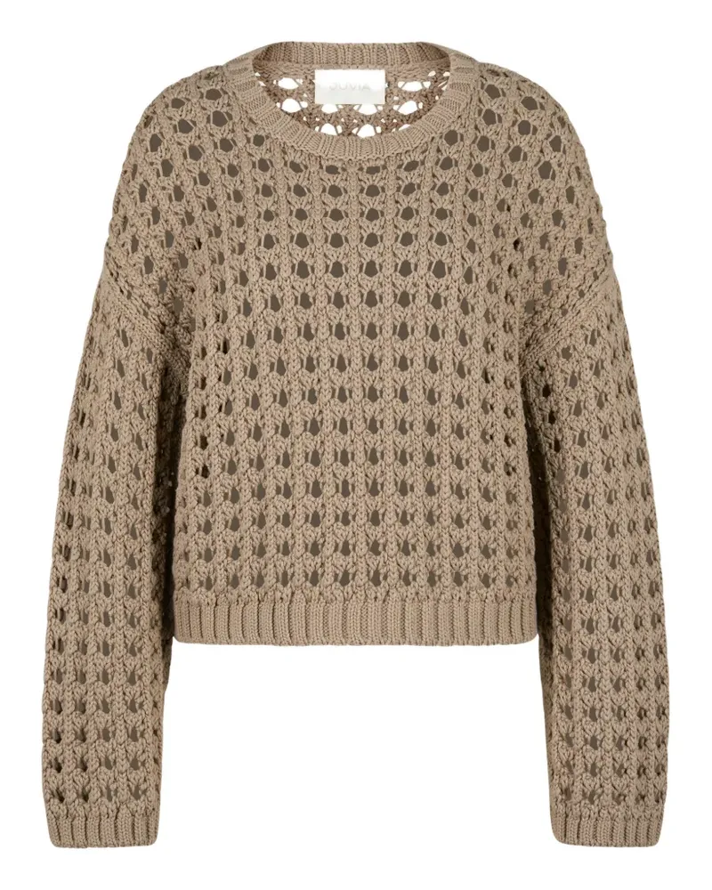 Juvia Mirja crochet-knit sweater - Nude Nude