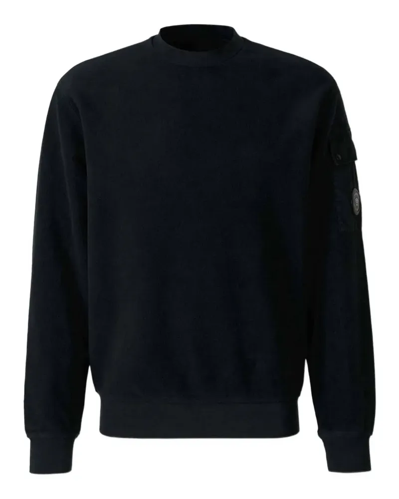 C.P. Company Sweatshirt mit Linsen-Detail - Schwarz Schwarz