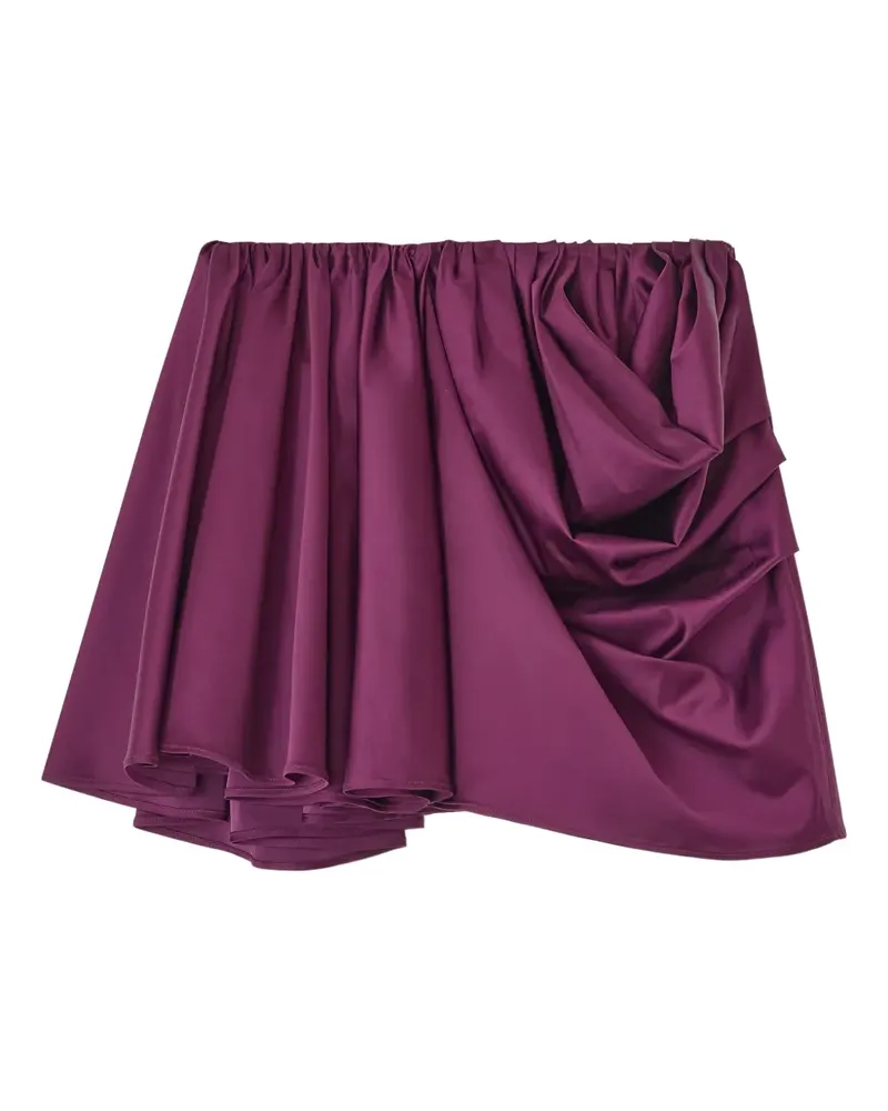 Ganni Drapierter Minirock - Violett Violett
