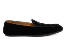 Loafer aus Samt - Schwarz