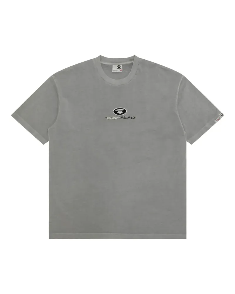 BAPE T-Shirt mit grafischem Print - Grau Grau