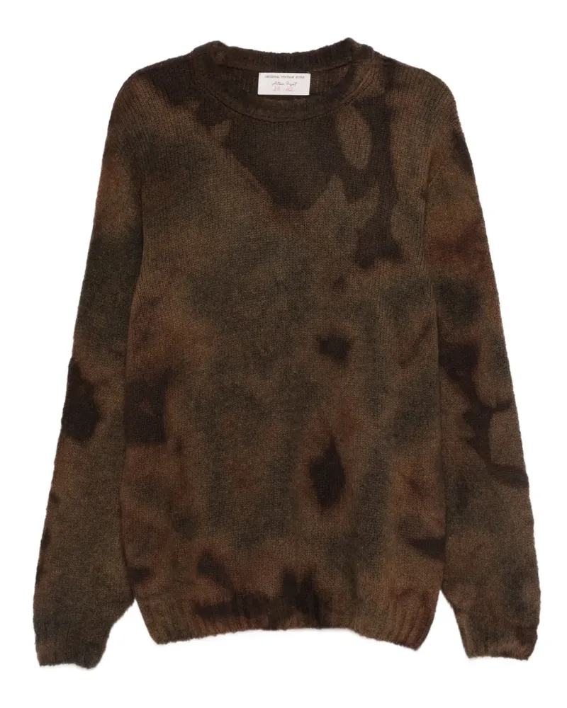 Original Vintage Style Tie-dye crew-neck sweater - Nude Nude