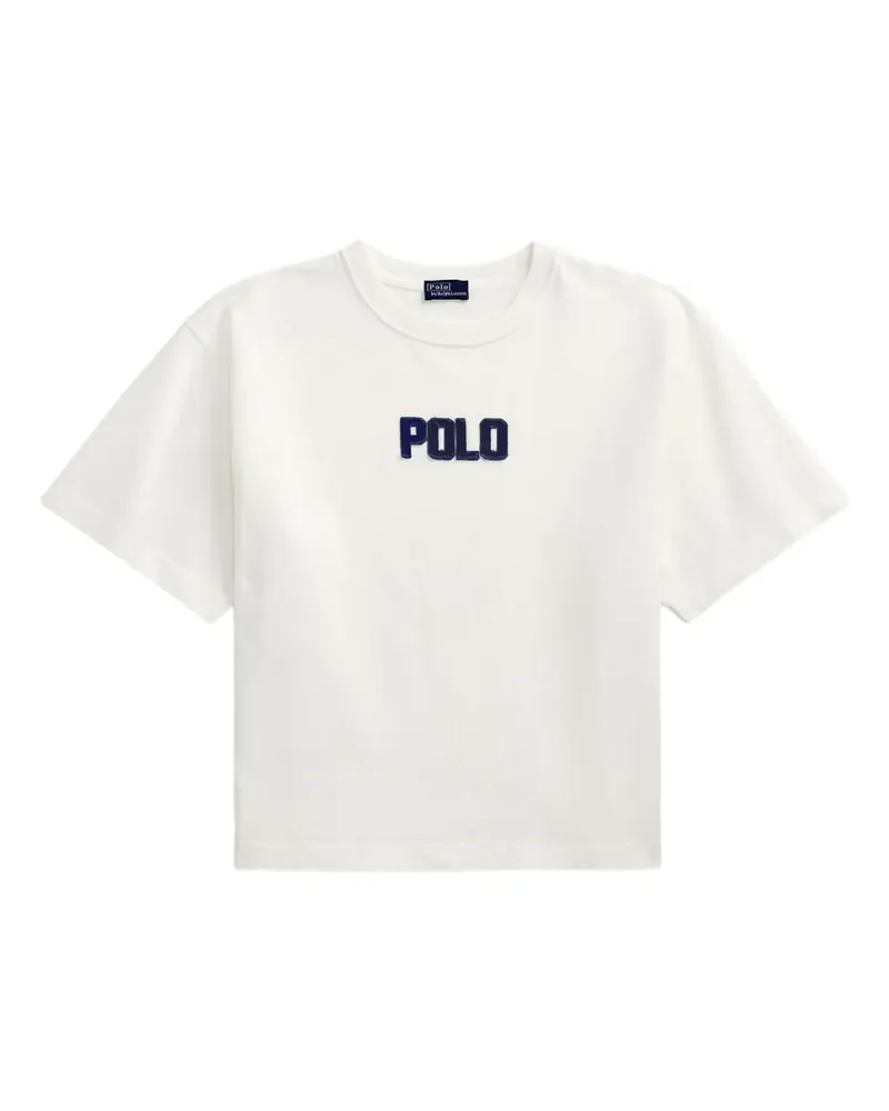 Ralph Lauren T-Shirt mit Logo-Stickerei - Weiß Weiß