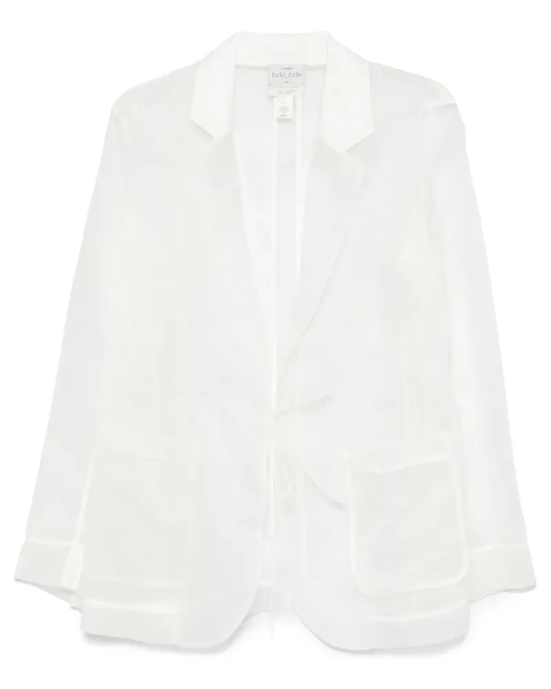 forte_forte Blazer aus Organza - Weiß Weiß