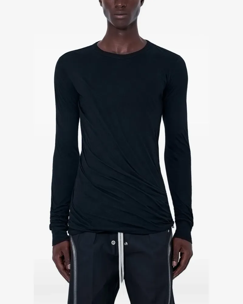 Rick Owens Klassisches Langarmshirt - Schwarz Schwarz