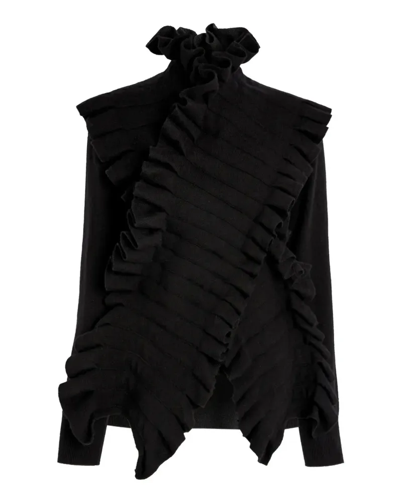A.W.A.K.E. Asymmetrischer Pullover - Schwarz Schwarz