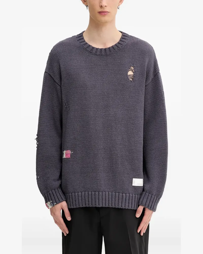 Neighborhood distressed sweater - Grau Grau