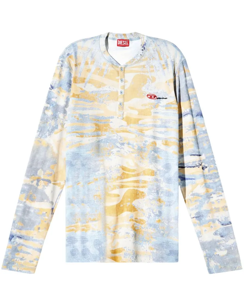 Diesel x Damiano David T-Juser Langarmshirt - Blau Blau