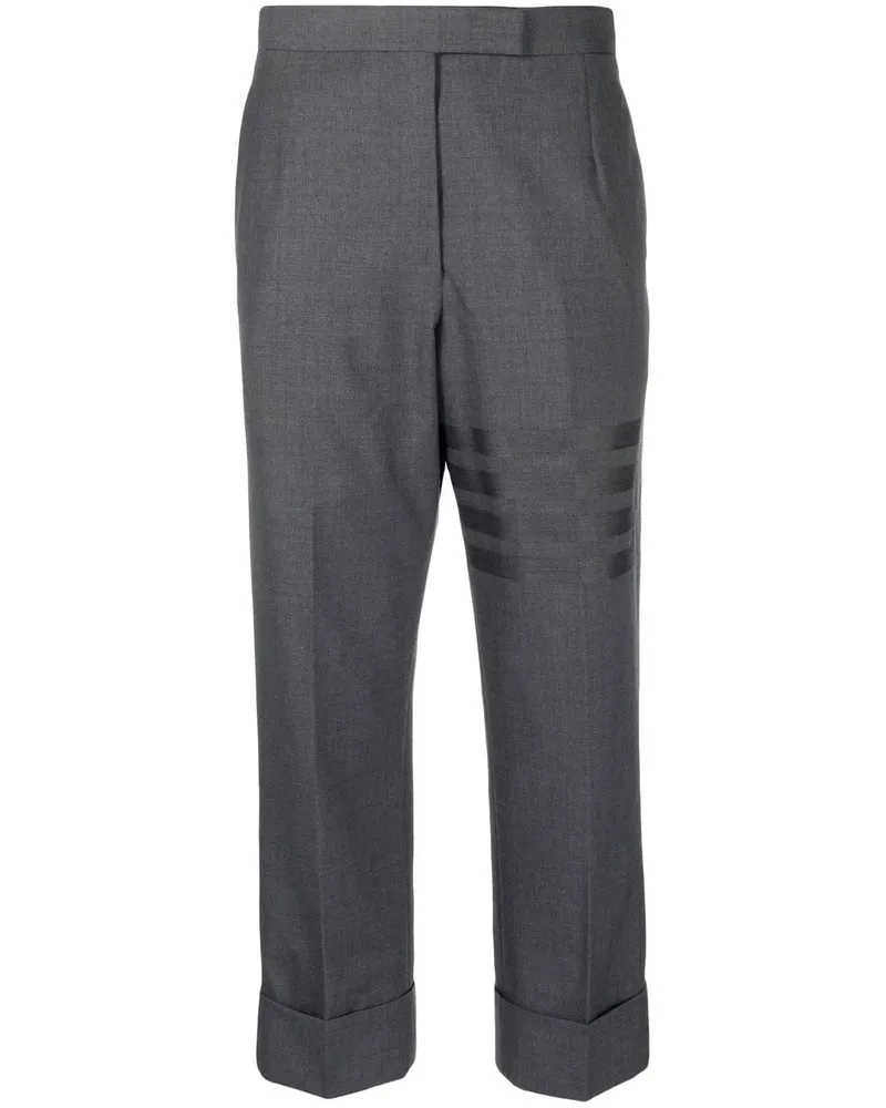 Thom Browne Hose mit Streifen - Grau Grau