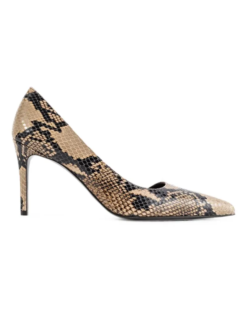 KHAITE Jett d'Orsay Pumps mit Python-Effekt - Nude Nude
