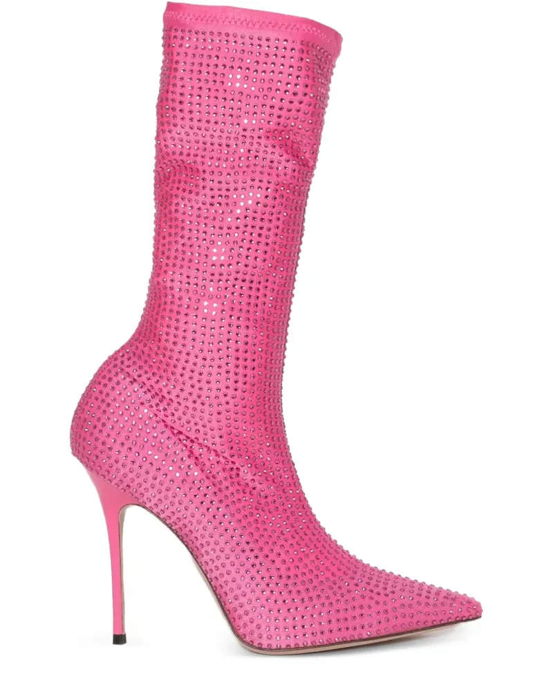 GEDEBE crystal-embellished boots - Rosa Rosa
