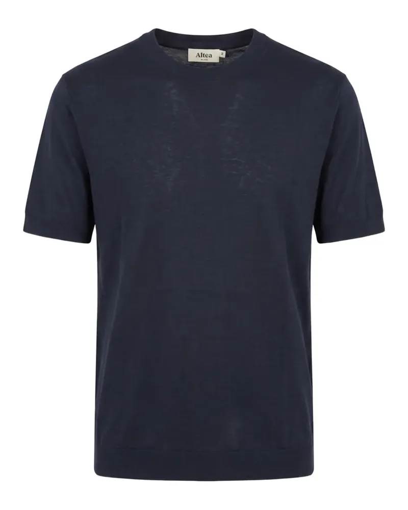 Altea Fein gestricktes T-Shirt - Blau Blau