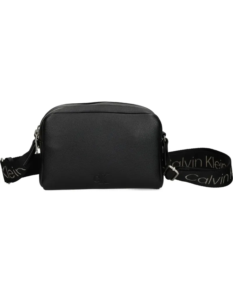 Calvin Klein Umhängetasche mit Logo-Riemen - Schwarz Schwarz