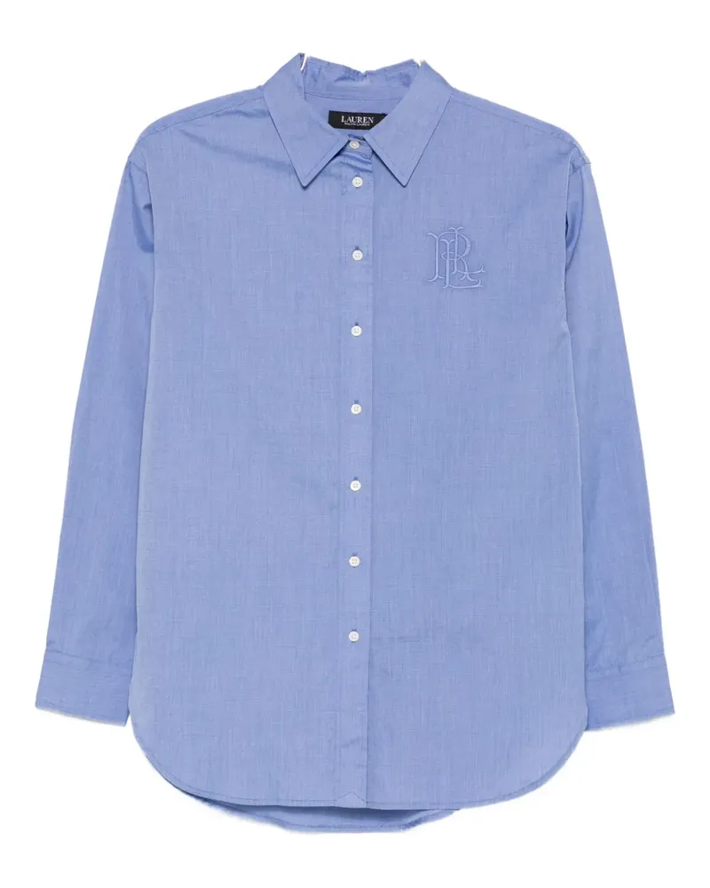 Ralph Lauren embroidered button-front shirt - Blau Blau