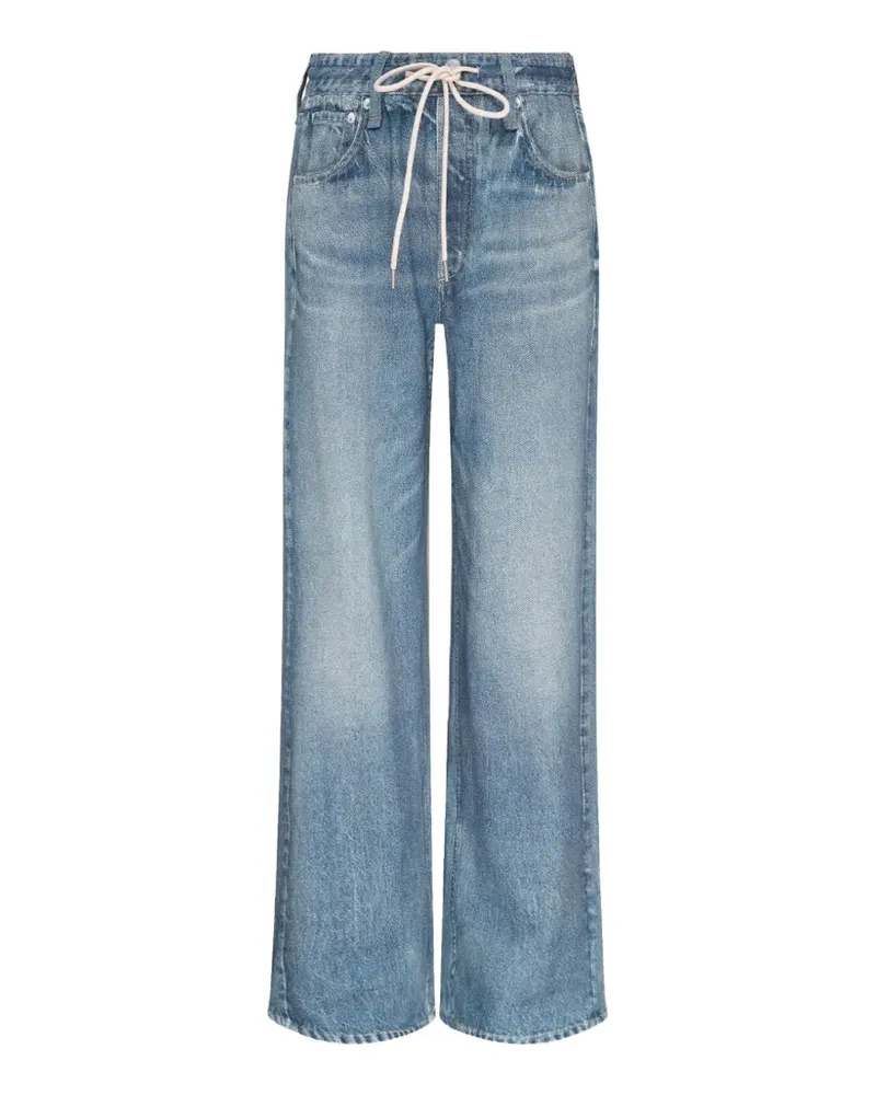 Rag & Bone drawstring-waist wide-leg jeans - Blau Blau