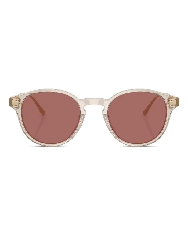 Coach Signature round-frame sunglasses - Nude Nude