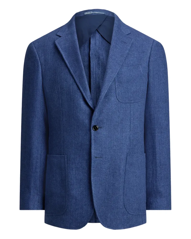 Ralph Lauren notch-lapels pocket blazer - Blau Blau