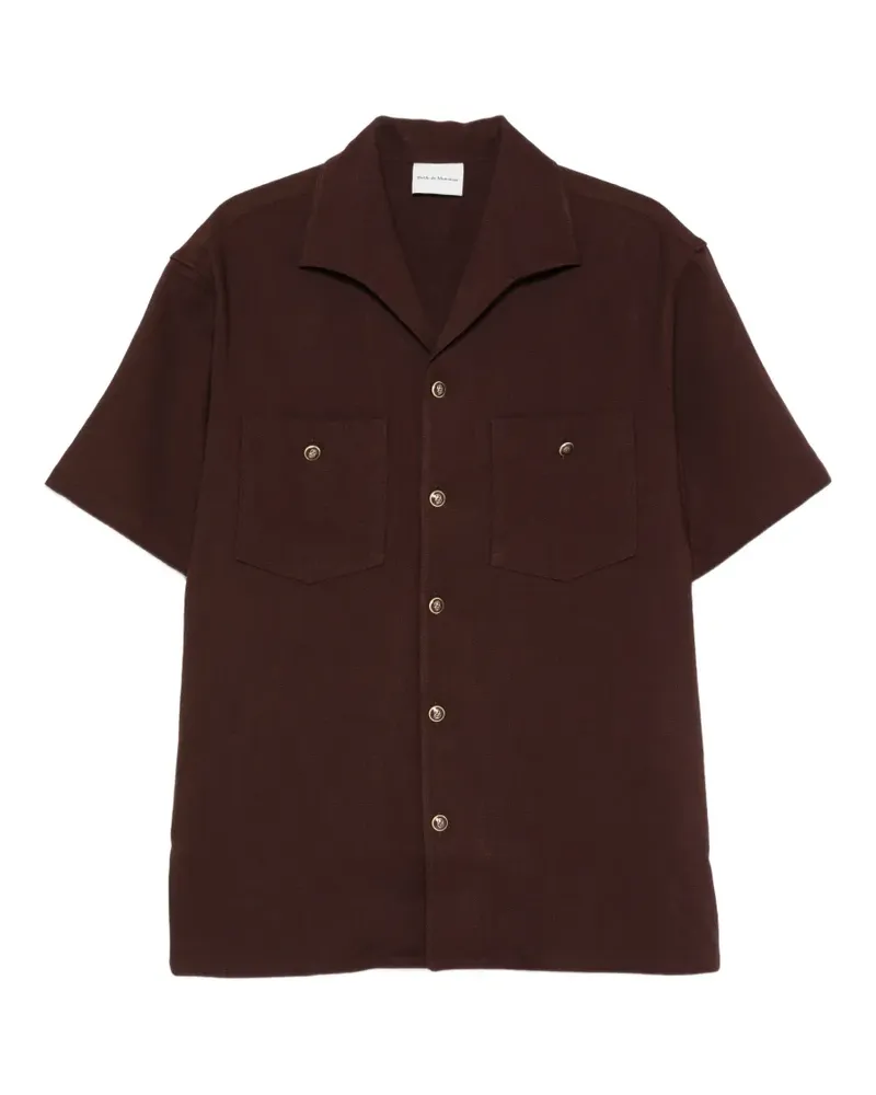 Drôle de Monsieur chest-pockets buttoned shirt - Braun Braun