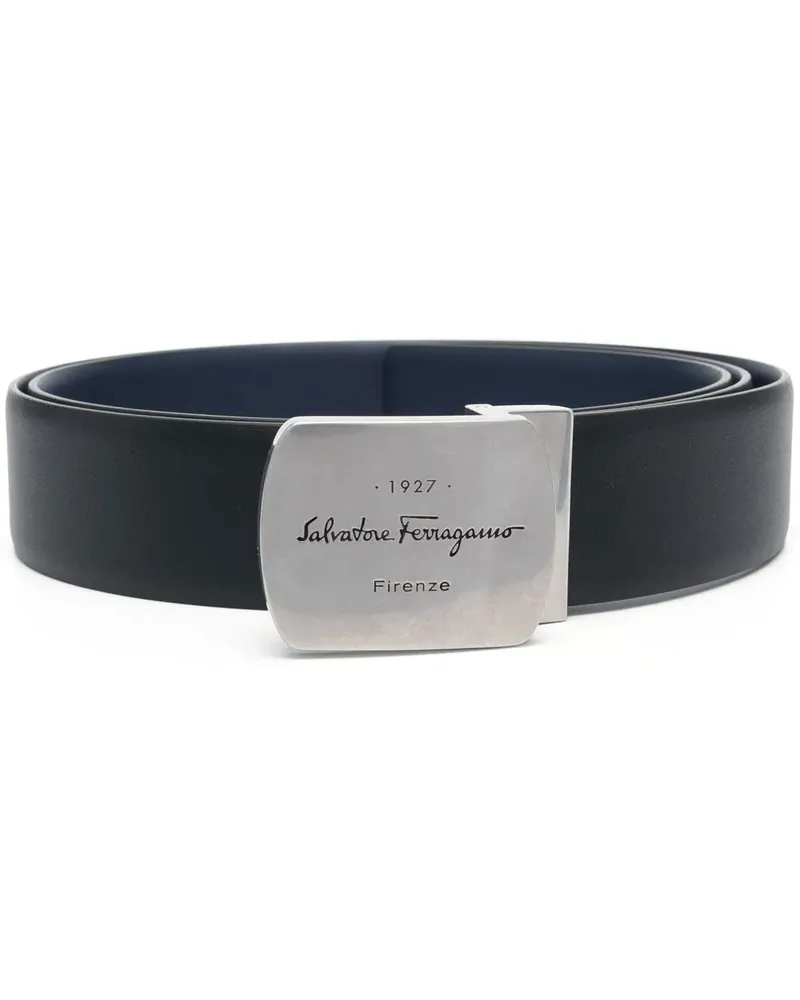 Ferragamo Gürtel mit Logo-Schnalle - Schwarz Schwarz