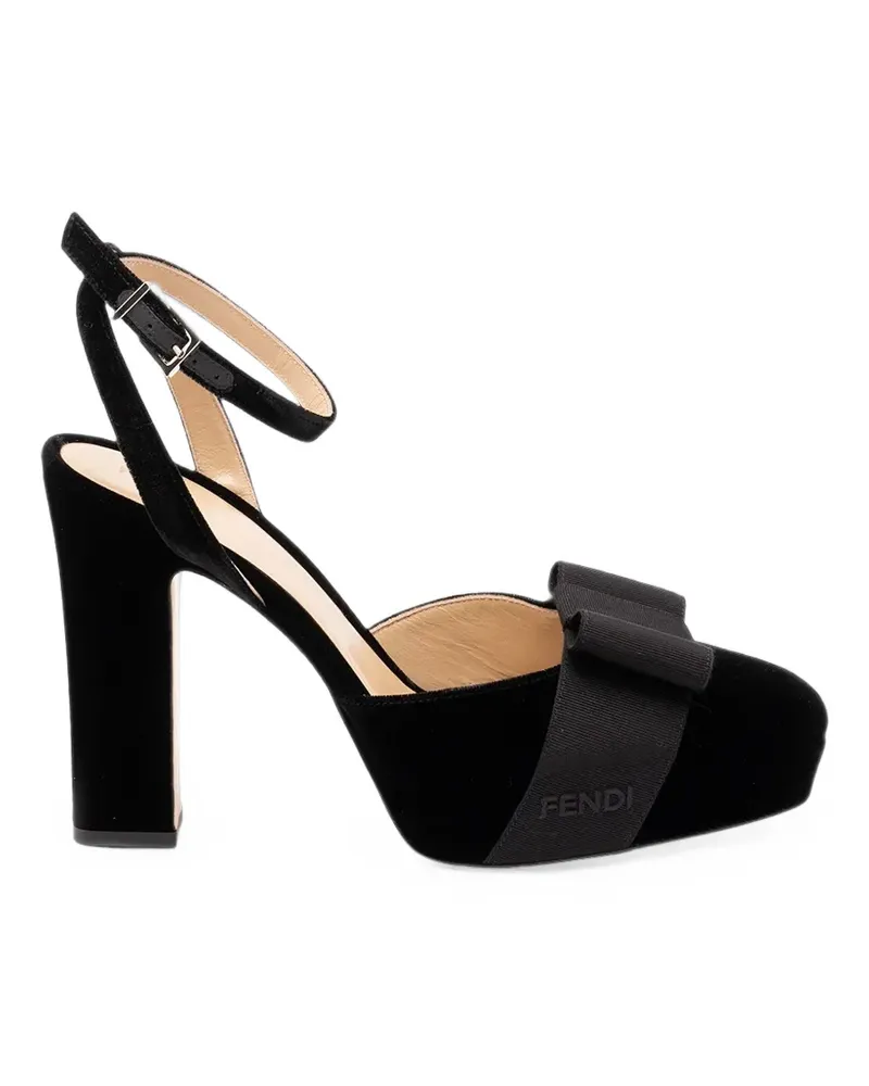 Fendi After 9 bow-detail pumps - Schwarz Schwarz