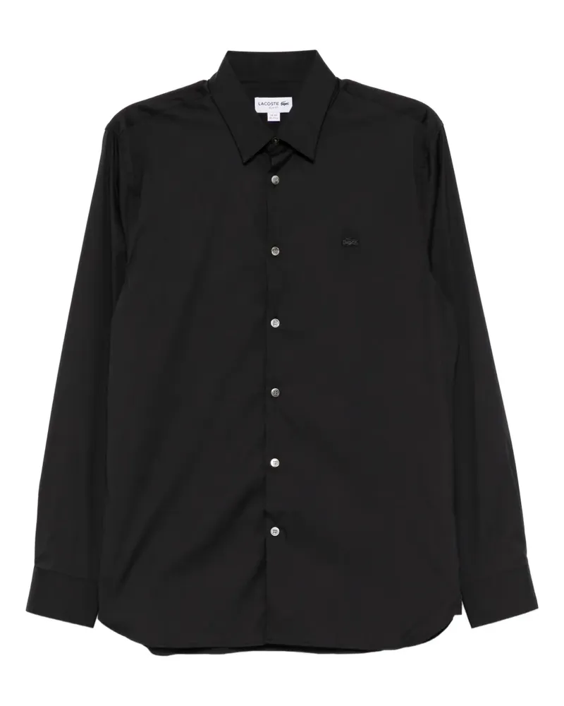 Lacoste Hemd mit Logo-Applikation - Schwarz Schwarz